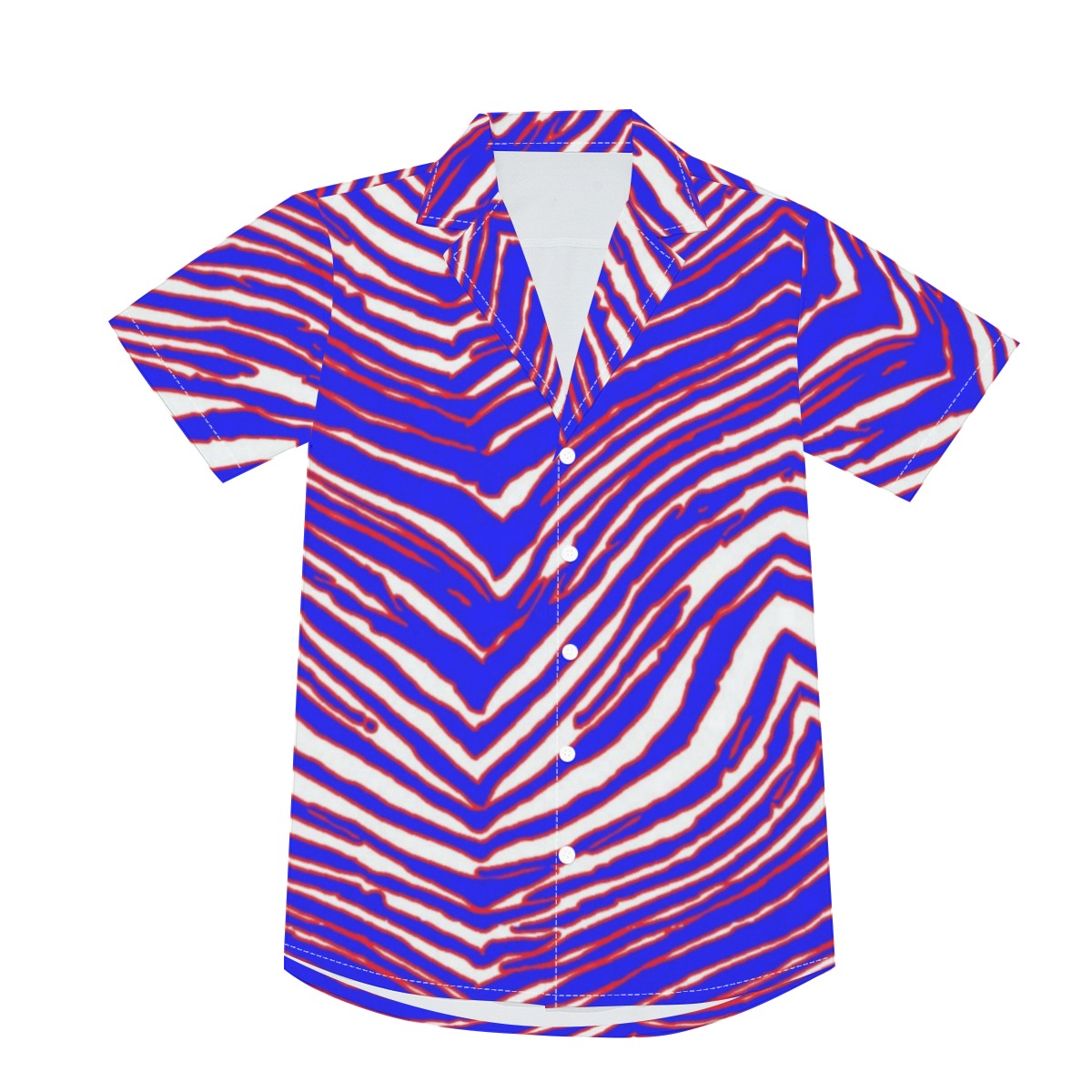 Buffalo Bills Zubaz Men's Deep V-neck Short Sleeve T-shirt