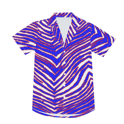 Buffalo Bills Zubaz Men's Deep V-neck Short Sleeve T-shirt