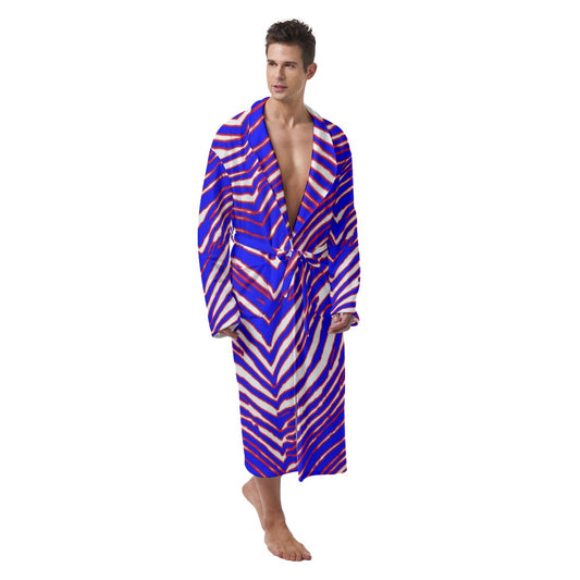Buffalo Bills Zubaz Men's Heavy Fleece Robe