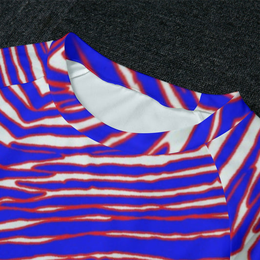 Buffalo Bills Zubaz Women's Raglan Sleeve Pajamas With Wide Ankles