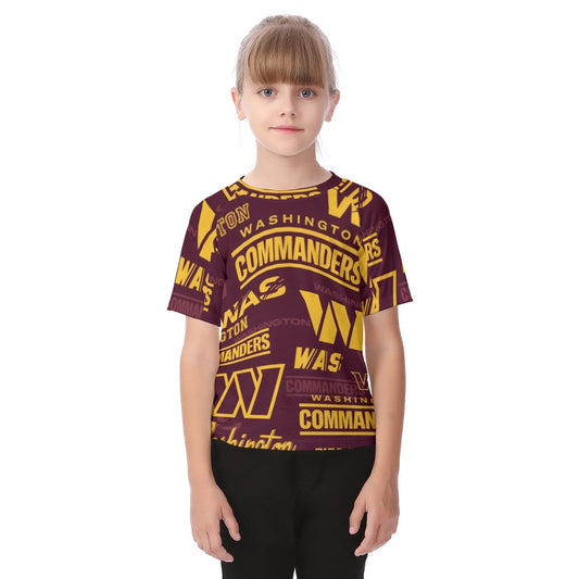 Washington Commanders Kid's Raglan Sleeve T-shirt