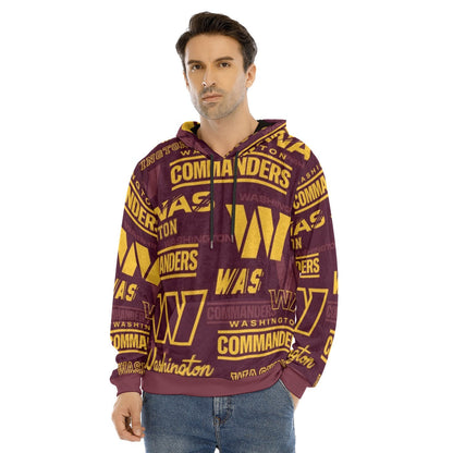 Washington Commanders Men's Pullover Hoodie | Velvet