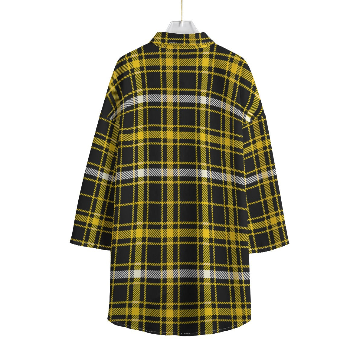 Missouri Tartan Plaid Tigers Women's Chiffon Shirt With Elbow Sleeve