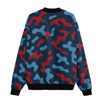 Tennessee Titans Camo Fleece Bomber Jacket – Navy, Light Blue and Red NFL Streetwear