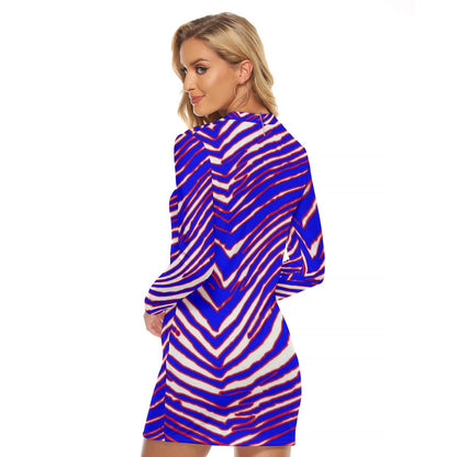 Buffalo Bills Zubaz Women's Zip Front Tight Dress