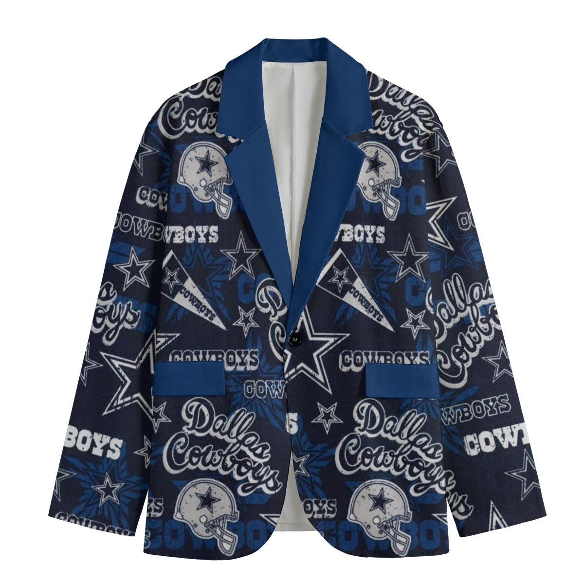 Dallas Cowboys suit Flat Lapel Collar Blazer