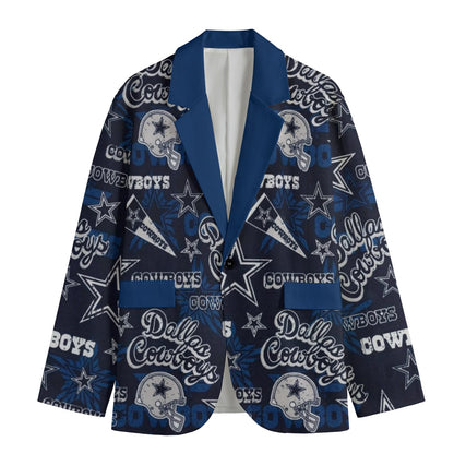 Dallas Cowboys suit Flat Lapel Collar Blazer