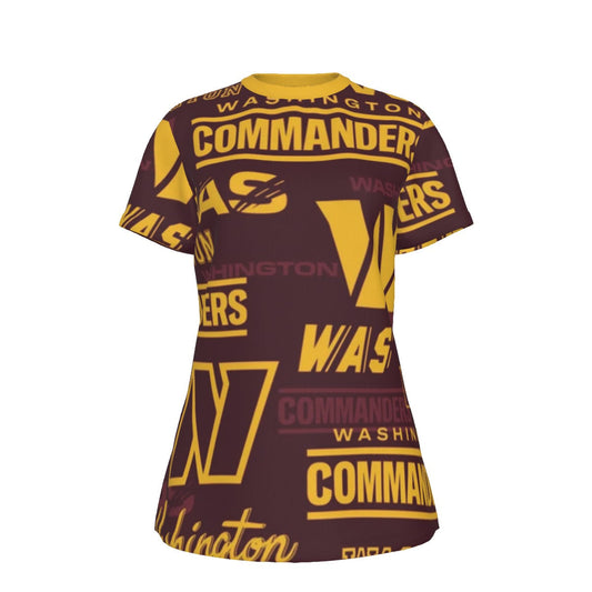 Washington Commanders Women's Round T-Shirt|210GSM