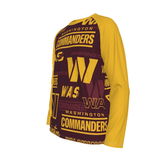 Washington Commanders Men's Long Sleeve T-shirt With Raglan Sleeve