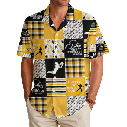 All-Over Print Men's Hawaiian Shirt|150GSM