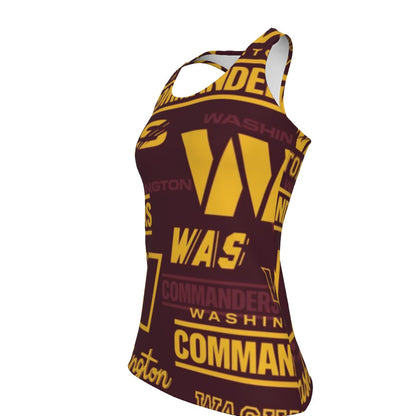 Washington Commanders Women's Workout Tank Top|210GSM