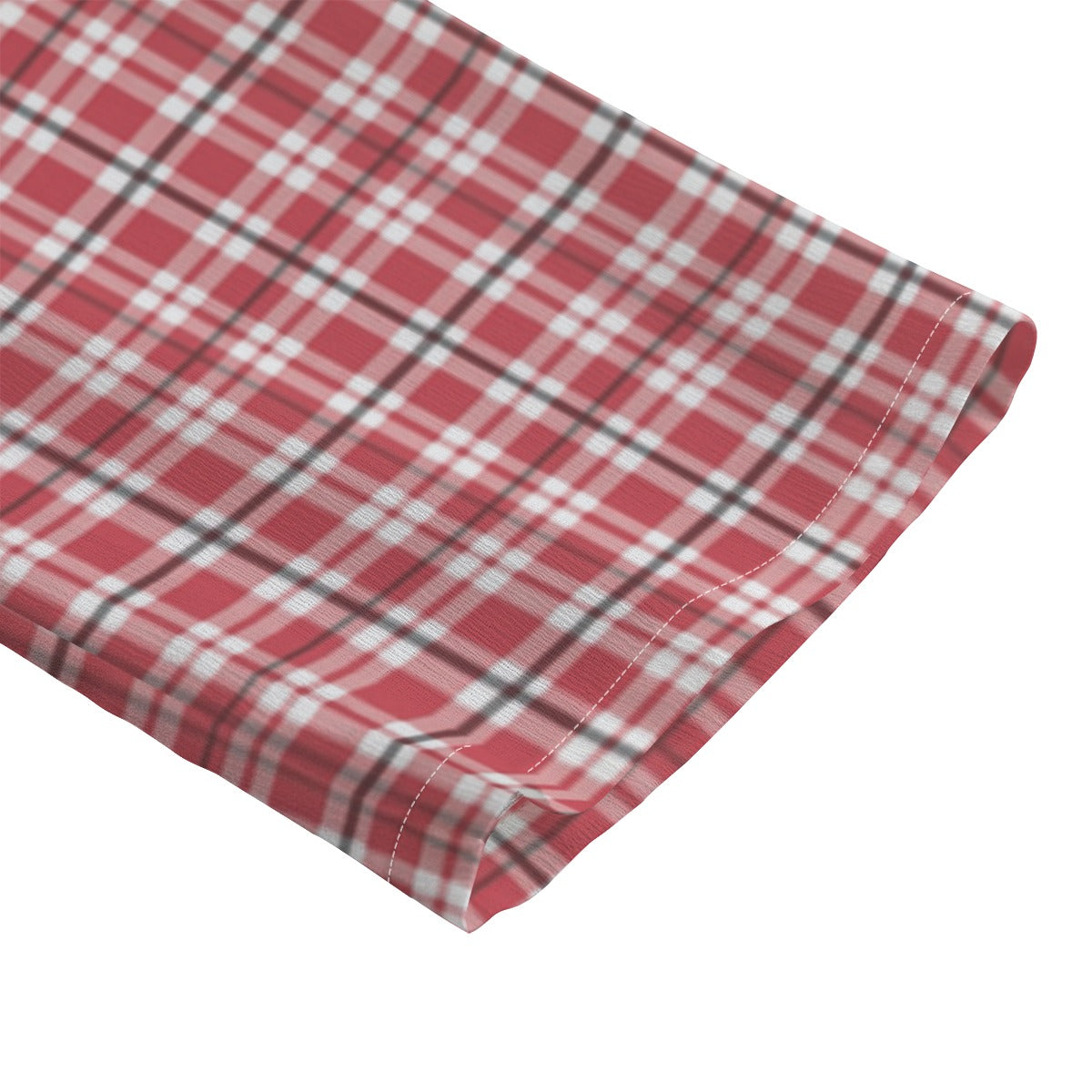 Georgia - Bulldogs Tartan Plaid Women's Chiffon Shirt With Elbow Sleeve