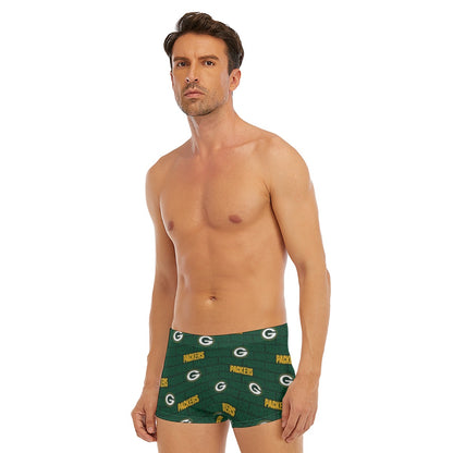 Green Bay Football Game Day All-Over Print Men's Short Boxer Briefs