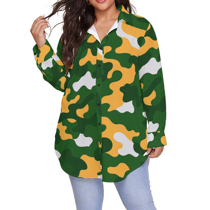 Green Bay Football Game Day All-Over Print Women's Shirt With Long Sleeve(Plus Size)