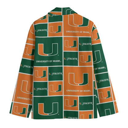 Miami - Hurricanes Lapel Collar Blazer