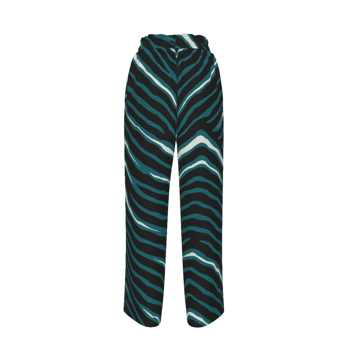 Philadelphia Football Game Day All-Over Print Women's Faux Silk Wide-Leg Pants
