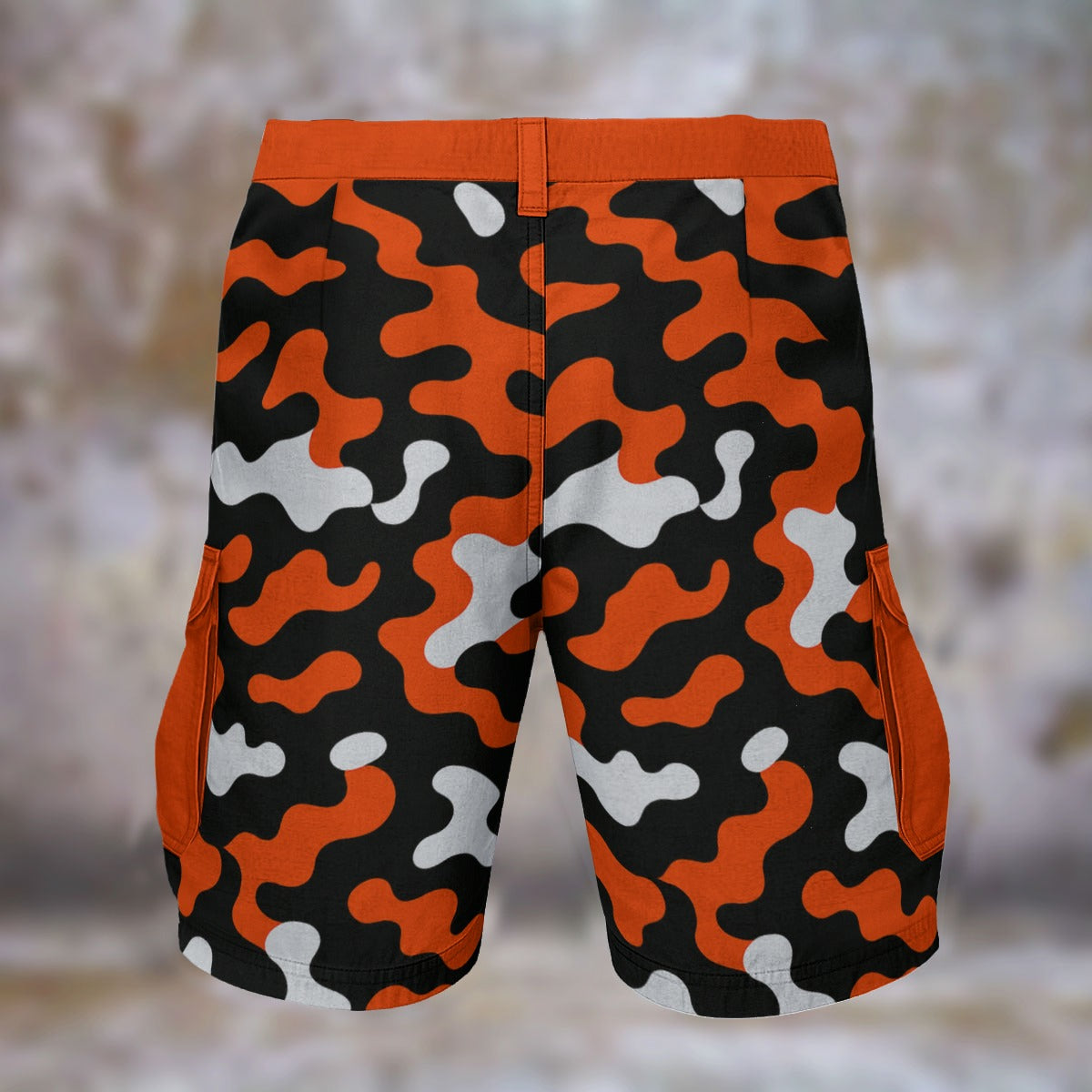 Urban Legend Cleveland Browns Brown Orange White Camo Cargo Shorts