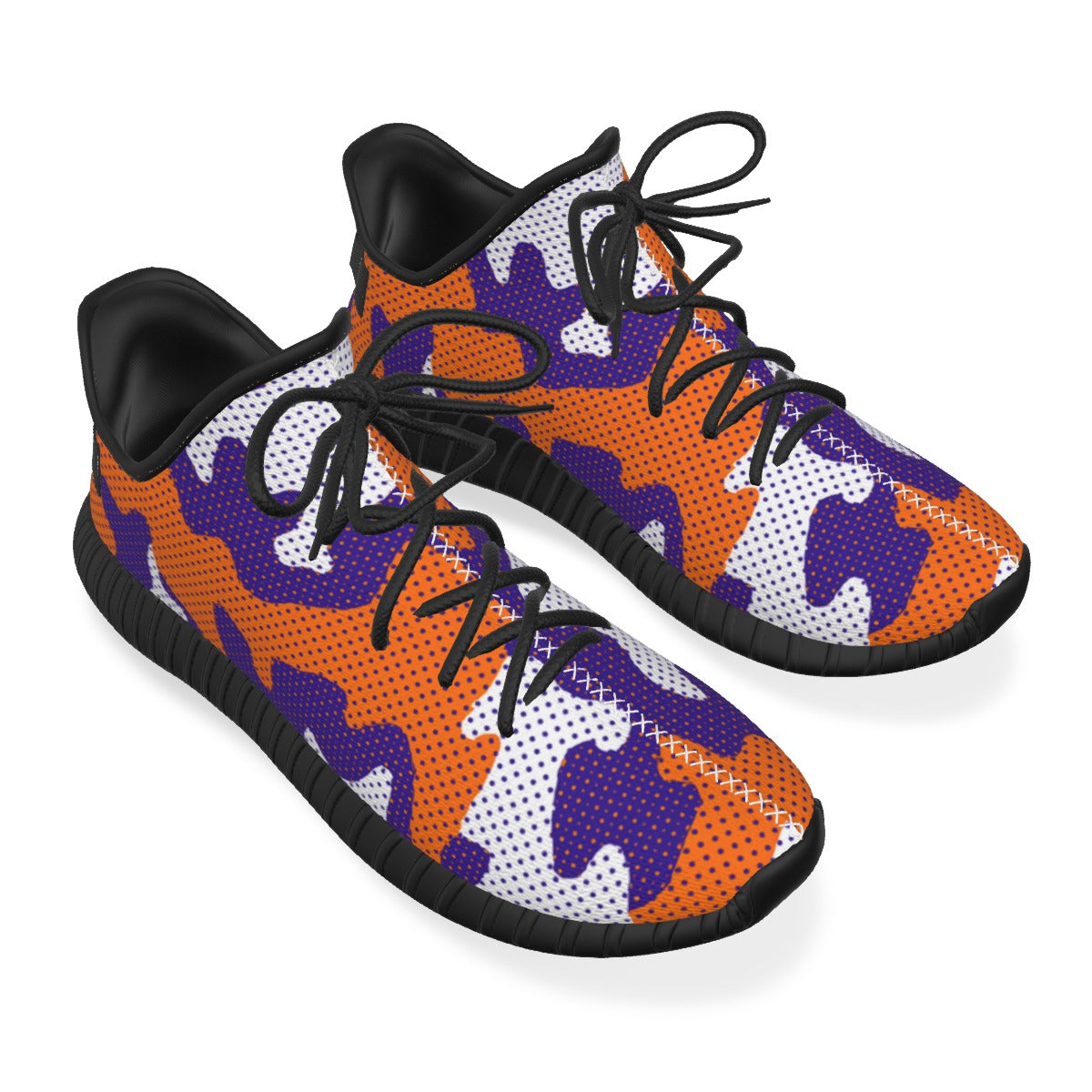 Urban Legend Clemson Tigers Orange Purple White Camo Coconut Sneakers Shoes