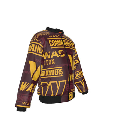 Washington Commanders Men's Bomber Jacket With Sleeve Pocket