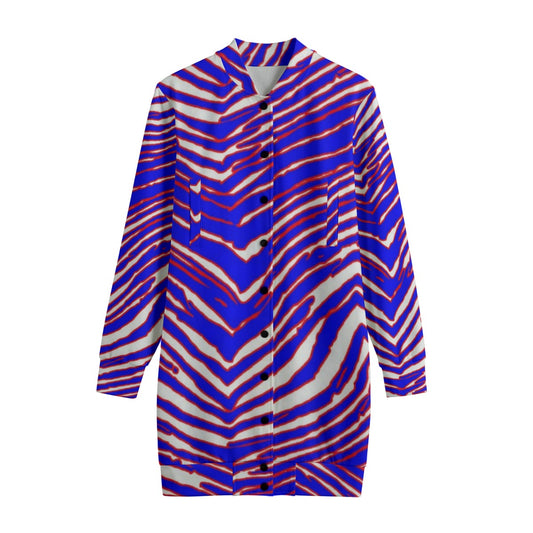 Buffalo Bills Zubaz Women's Length Baseball Jackets