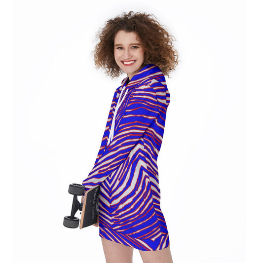 Buffalo Bills Zubaz Women's Long Hoodie