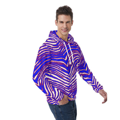 Buffalo Bills Zubaz Men's Hoodie With Double-side Print Hood