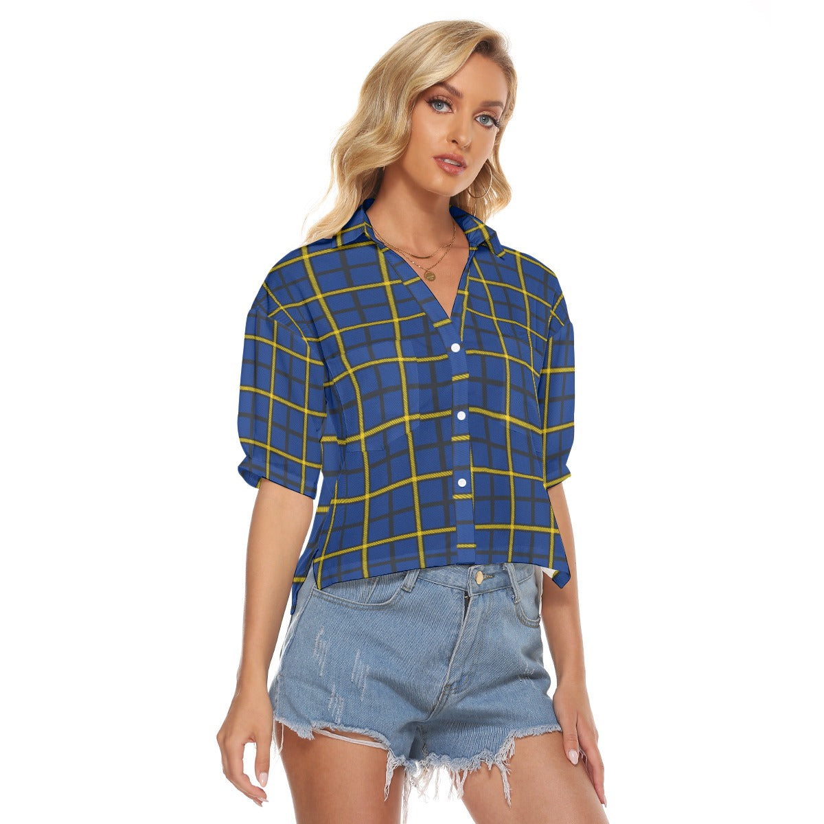 Pittsburgh Tartan Plaid Panthers  Women's V-neck Shirts