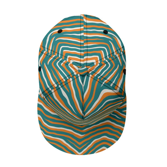 Miami Football Game Day All-Over Print Flat-Brim Baseball Cap With Box