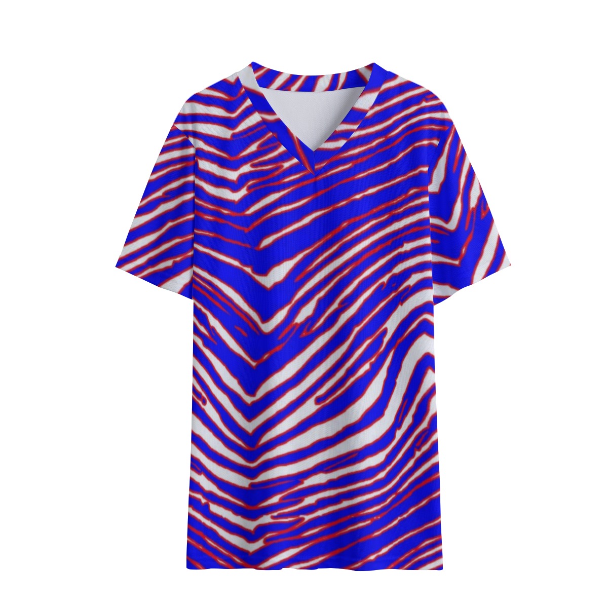 Buffalo Bills Zubaz Women's V-neck T-shirt