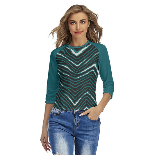 Philadelphia Football Game Day All-Over Print Women's Raglan Sleeves T-shirts