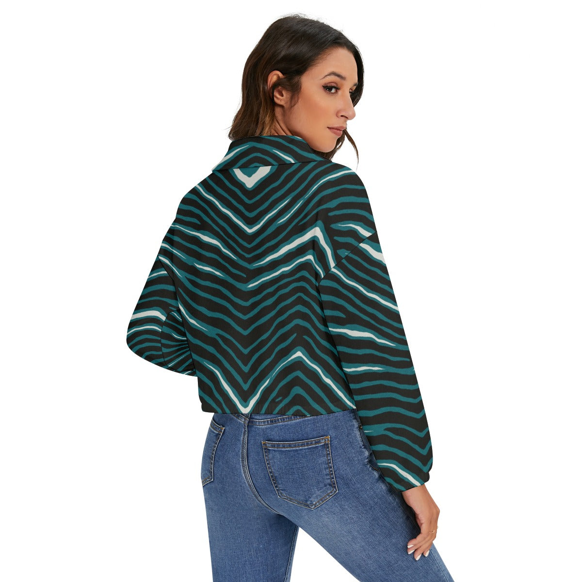 Philadelphia Football Game Day All-Over Print Women's Zip Jacket
