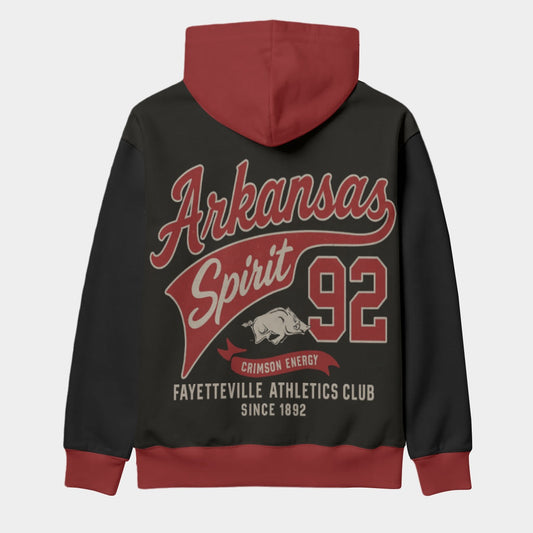 Arkansas Red and Black 1892 Athletics Hoodie | Southern Heritage Game Day Sweatshirt