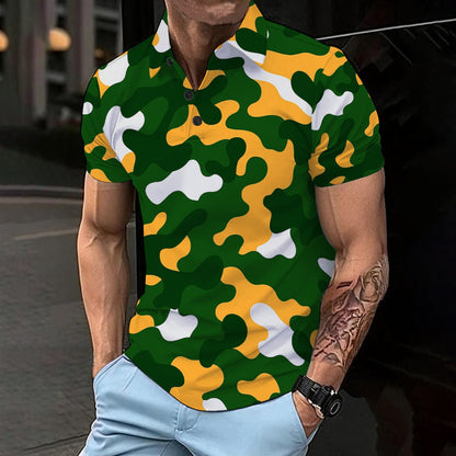 Green Bay Football Game Day All-Over Print Men’s Basic Polo Shirt
