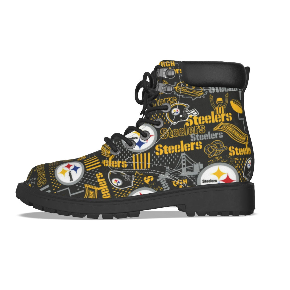 All-Over Print Men's Short Boots
