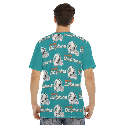 Miami Football Game Day All-Over Print Men's Short Sleeve T-shirt With Chest Pocket