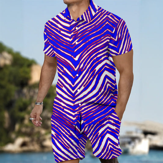 Buffalo Bills Zubaz Men's Summer Shirt Set