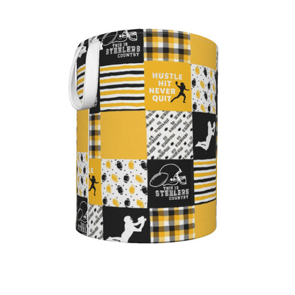 All-Over Print Foldable Laundry Basket