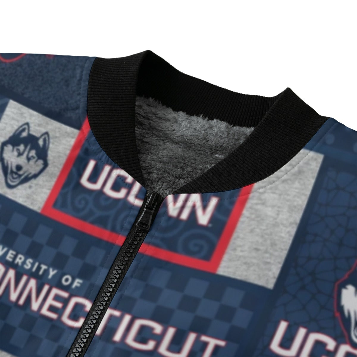 Urban Legend Connecticut – Huskies Fleece Bomber Jacket