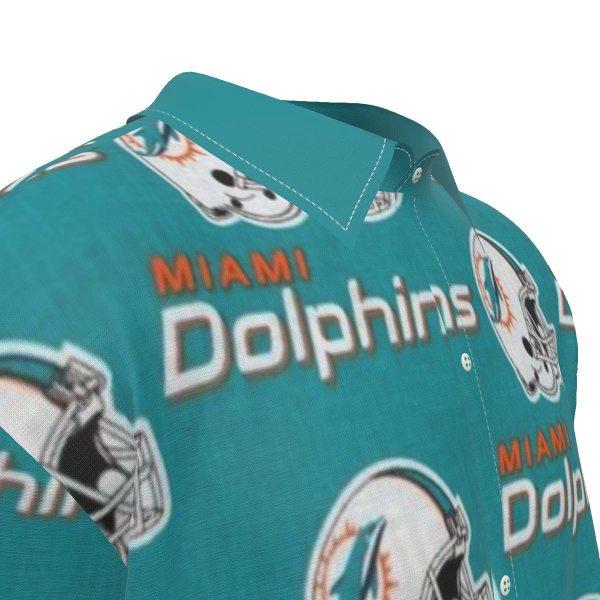 Miami Football Game Day All-Over Print Men's Imitation Silk Short-Sleeved Shirt