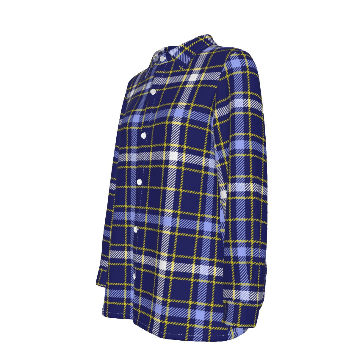 Michigan Tartan Plaid Wolverines Women's Elastic-Back Shirt