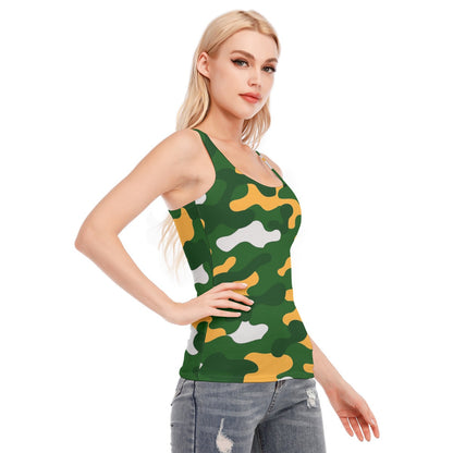 Green Bay Football Game Day All-Over Print Women's Racer Vest | 190GSM Cotton
