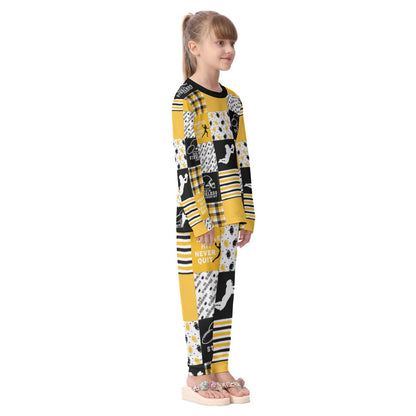 Pittsburgh Steelers All-Over Print Kid's Pajamas Set