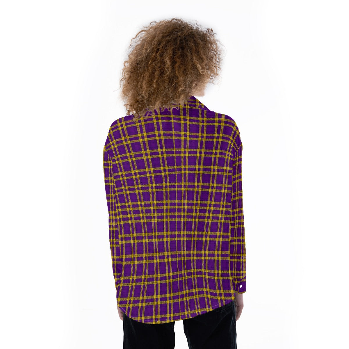 Louisiana Tartan Laid Tigers Lsu Women's Satin Shirt