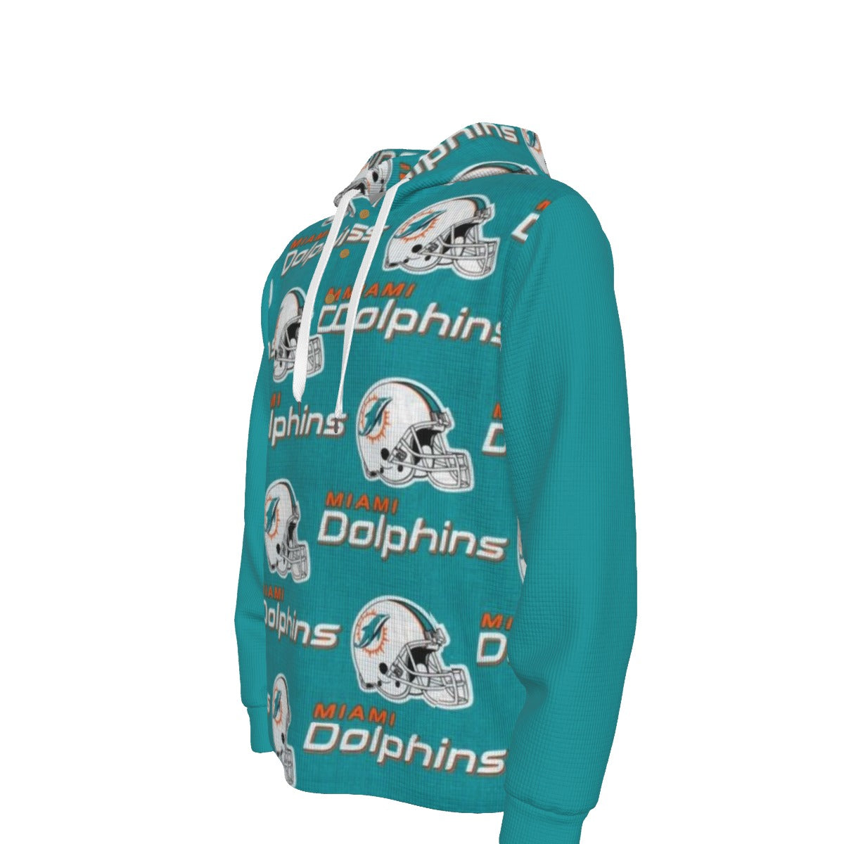 Miami Football Game Day All-Over Print Men's Half  Button Hoodie