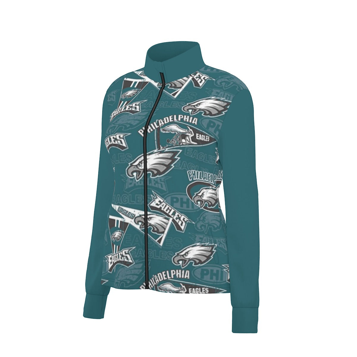 Philadelphia Football Game Day All-Over Print Women's Long Sleeve Thumbhole Jacket