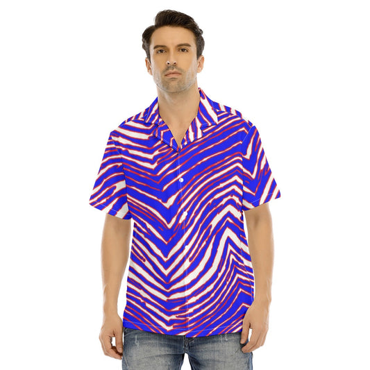 Buffalo Bills Zubaz Man's Short Sleeves Shirt