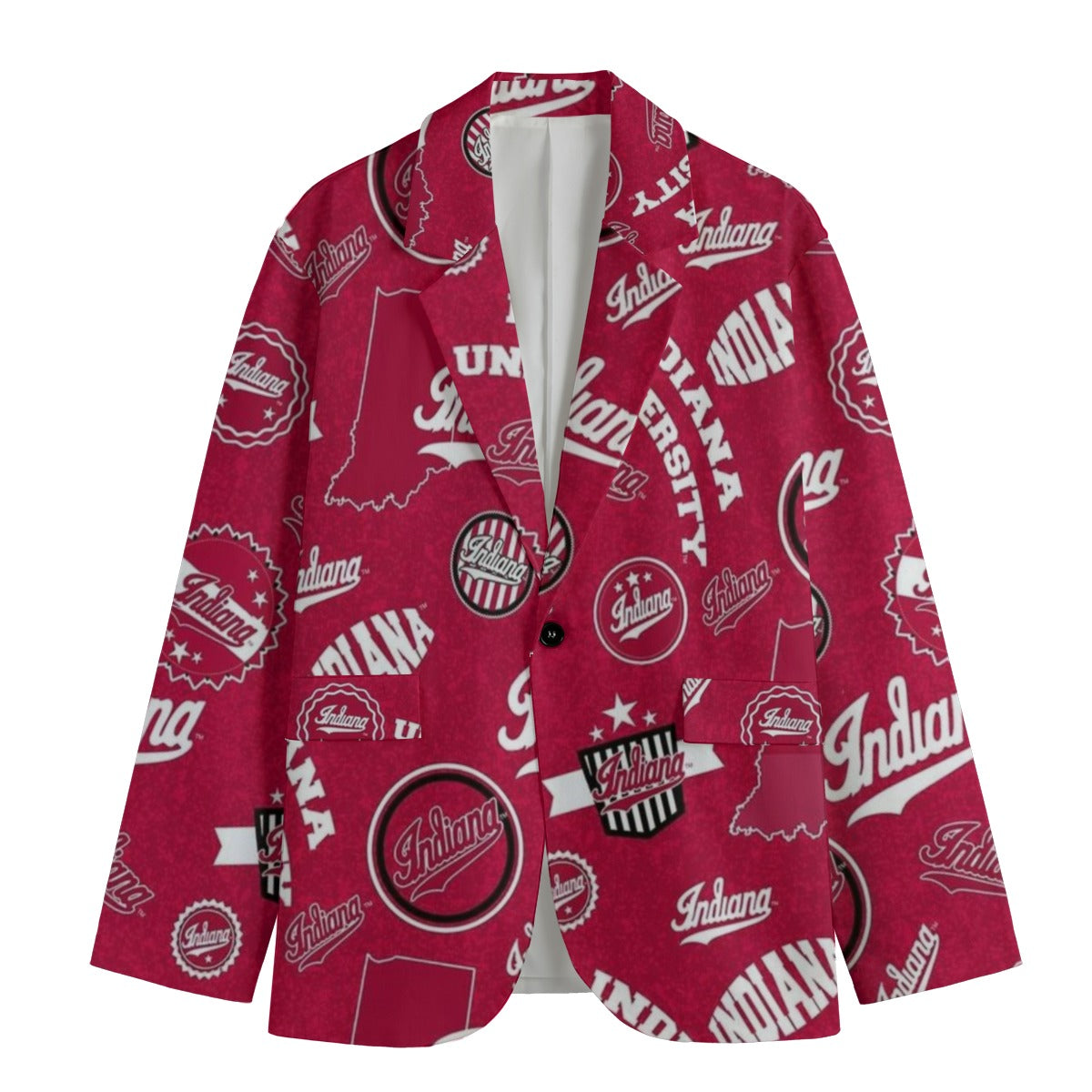 Indiana Bloomington - Hoosiers Suit Flat Lapel Collar Blazer