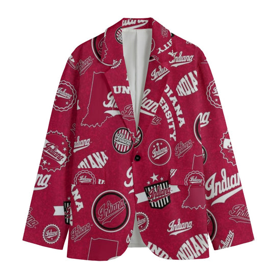 Indiana Bloomington - Hoosiers Suit Flat Lapel Collar Blazer