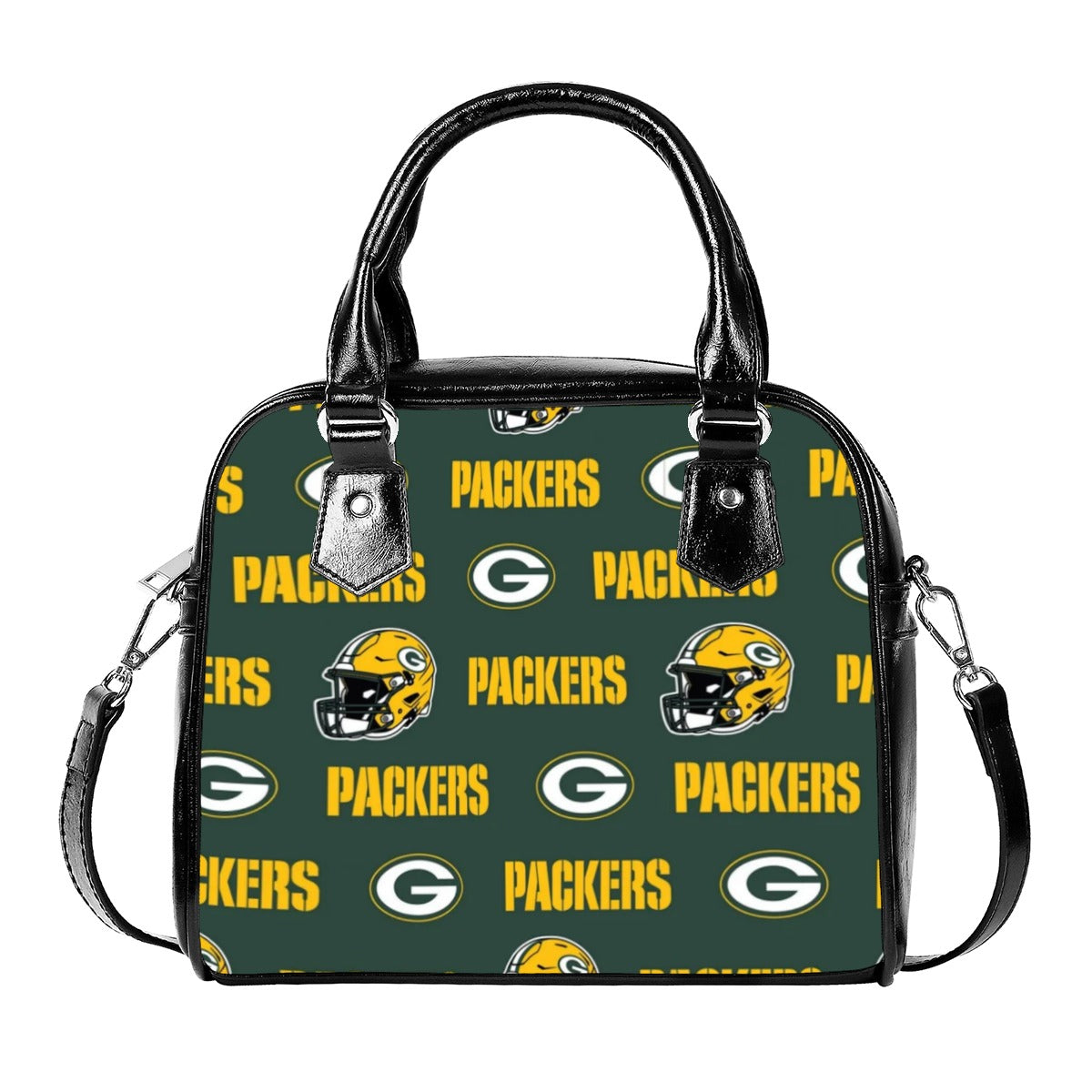 Green Bay Football Game Day Handbag With Single Shoulder Strap