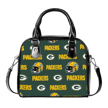 Green Bay Football Game Day Handbag With Single Shoulder Strap